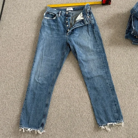 Agolde Riley Straight Slim Jeans - Picture 2 of 5